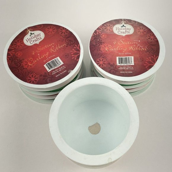 New Holiday Ribbons 3 packs of Red / Green Ribbons by Holiday Crafts 55Ft each - Picture 3 of 4